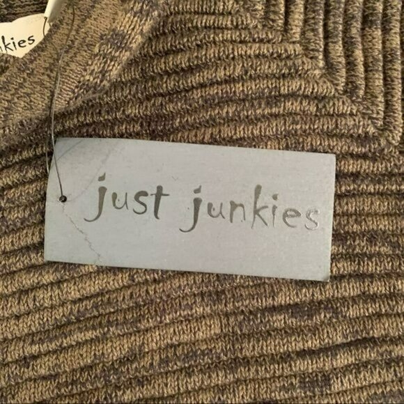 Just junkies mens ribbed hooded sweater in green pine twist - M - Picture 3 of 7